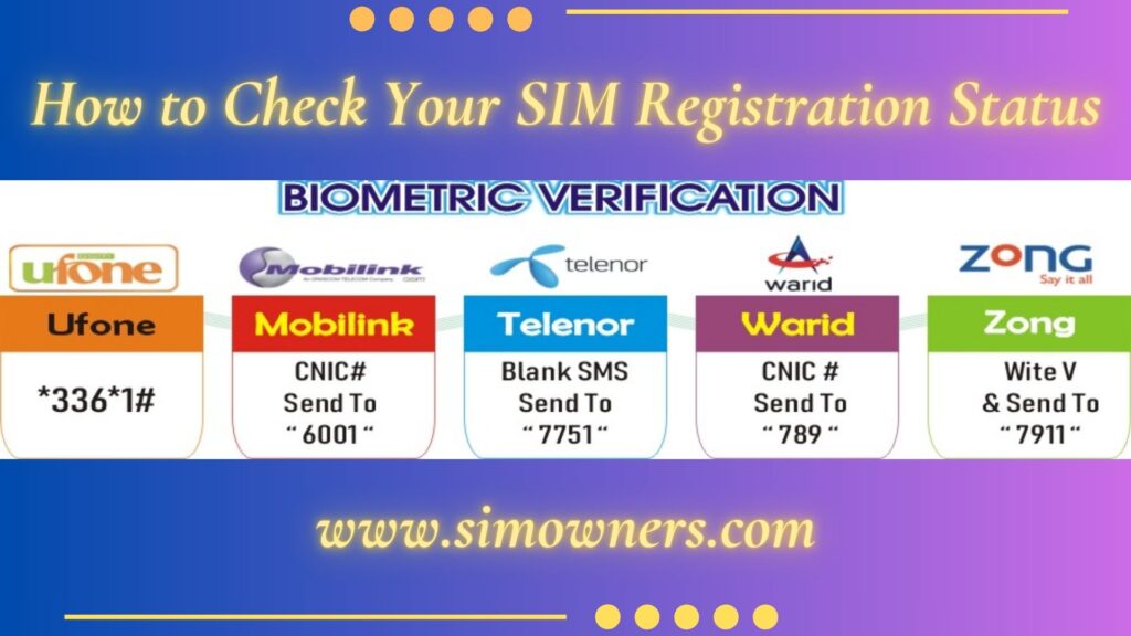 How to Check Your SIM Registration Status?