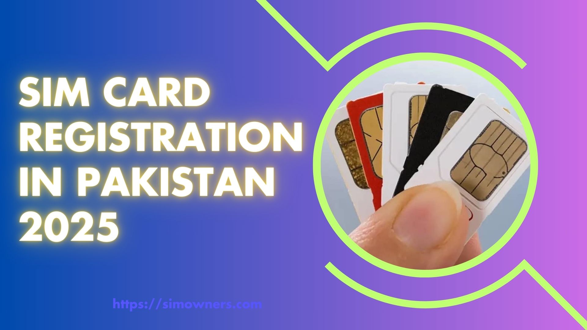 Sim Card Registration in Pakistan 2025