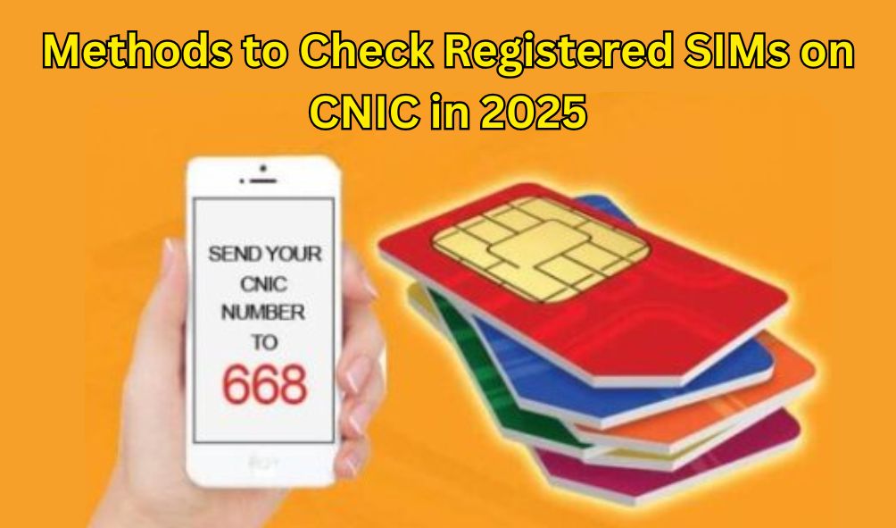 Methods to Check Registered SIMs on CNIC in 2025