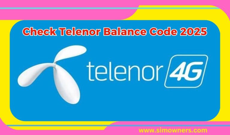 Check Telenor Balance Code 2025