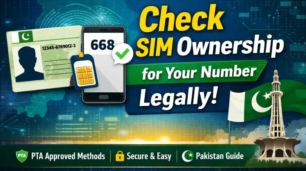 Check SIM Ownership for Your Number Legally in Pakistan (PTA-Approved Guide)