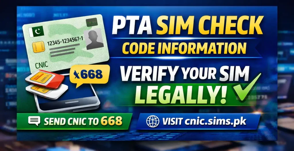 PTA SIM Check Code Information